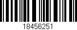 Código de barras (EAN, GTIN, SKU, ISBN): '18456251'