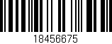 Código de barras (EAN, GTIN, SKU, ISBN): '18456675'