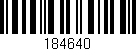 Código de barras (EAN, GTIN, SKU, ISBN): '184640'