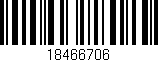 Código de barras (EAN, GTIN, SKU, ISBN): '18466706'