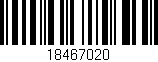 Código de barras (EAN, GTIN, SKU, ISBN): '18467020'