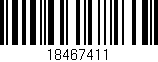 Código de barras (EAN, GTIN, SKU, ISBN): '18467411'