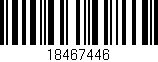Código de barras (EAN, GTIN, SKU, ISBN): '18467446'