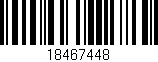 Código de barras (EAN, GTIN, SKU, ISBN): '18467448'