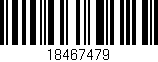 Código de barras (EAN, GTIN, SKU, ISBN): '18467479'