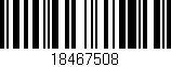 Código de barras (EAN, GTIN, SKU, ISBN): '18467508'