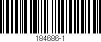 Código de barras (EAN, GTIN, SKU, ISBN): '184686-1'