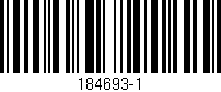 Código de barras (EAN, GTIN, SKU, ISBN): '184693-1'