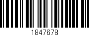 Código de barras (EAN, GTIN, SKU, ISBN): '1847678'
