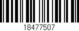 Código de barras (EAN, GTIN, SKU, ISBN): '18477507'