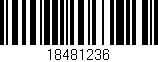 Código de barras (EAN, GTIN, SKU, ISBN): '18481236'