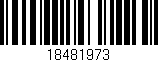 Código de barras (EAN, GTIN, SKU, ISBN): '18481973'