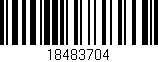 Código de barras (EAN, GTIN, SKU, ISBN): '18483704'