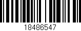 Código de barras (EAN, GTIN, SKU, ISBN): '18486547'