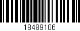 Código de barras (EAN, GTIN, SKU, ISBN): '18489106'
