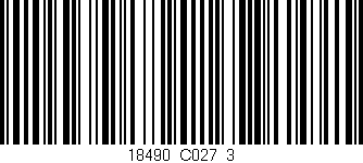 Código de barras (EAN, GTIN, SKU, ISBN): '18490_C027_3'
