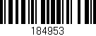 Código de barras (EAN, GTIN, SKU, ISBN): '184953'