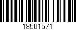 Código de barras (EAN, GTIN, SKU, ISBN): '18501571'
