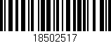 Código de barras (EAN, GTIN, SKU, ISBN): '18502517'