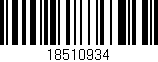 Código de barras (EAN, GTIN, SKU, ISBN): '18510934'
