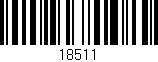 Código de barras (EAN, GTIN, SKU, ISBN): '18511'