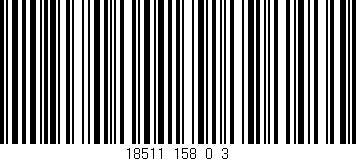 Código de barras (EAN, GTIN, SKU, ISBN): '18511_158_0_3'