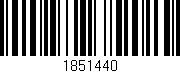 Código de barras (EAN, GTIN, SKU, ISBN): '1851440'