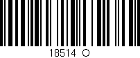 Código de barras (EAN, GTIN, SKU, ISBN): '18514_O'