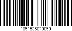 Código de barras (EAN, GTIN, SKU, ISBN): '1851535878058'