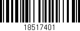 Código de barras (EAN, GTIN, SKU, ISBN): '18517401'