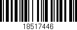 Código de barras (EAN, GTIN, SKU, ISBN): '18517446'