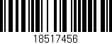 Código de barras (EAN, GTIN, SKU, ISBN): '18517456'