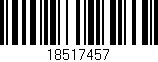 Código de barras (EAN, GTIN, SKU, ISBN): '18517457'