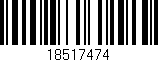 Código de barras (EAN, GTIN, SKU, ISBN): '18517474'