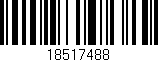 Código de barras (EAN, GTIN, SKU, ISBN): '18517488'