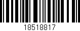 Código de barras (EAN, GTIN, SKU, ISBN): '18518817'