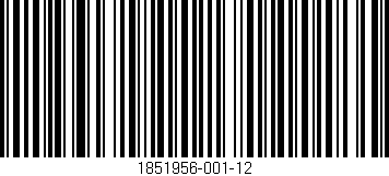 Código de barras (EAN, GTIN, SKU, ISBN): '1851956-001-12'