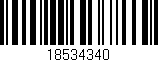 Código de barras (EAN, GTIN, SKU, ISBN): '18534340'