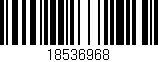 Código de barras (EAN, GTIN, SKU, ISBN): '18536968'