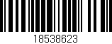 Código de barras (EAN, GTIN, SKU, ISBN): '18538623'