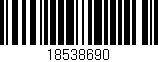 Código de barras (EAN, GTIN, SKU, ISBN): '18538690'
