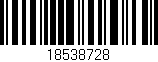 Código de barras (EAN, GTIN, SKU, ISBN): '18538728'