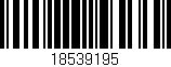 Código de barras (EAN, GTIN, SKU, ISBN): '18539195'