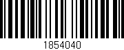 Código de barras (EAN, GTIN, SKU, ISBN): '1854040'