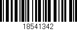 Código de barras (EAN, GTIN, SKU, ISBN): '18541342'