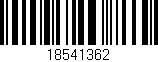 Código de barras (EAN, GTIN, SKU, ISBN): '18541362'