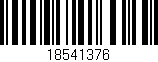 Código de barras (EAN, GTIN, SKU, ISBN): '18541376'
