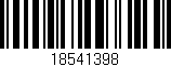 Código de barras (EAN, GTIN, SKU, ISBN): '18541398'