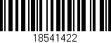 Código de barras (EAN, GTIN, SKU, ISBN): '18541422'