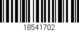 Código de barras (EAN, GTIN, SKU, ISBN): '18541702'